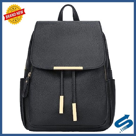 Leather Backpack Purse for Women, Travel Daypack with Multiple Pockets main image 6